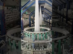 Jungfrau-neues materielles weißes Gewebe für Düngemittel sackt pp. gesponnenes Röhrengewebe ein